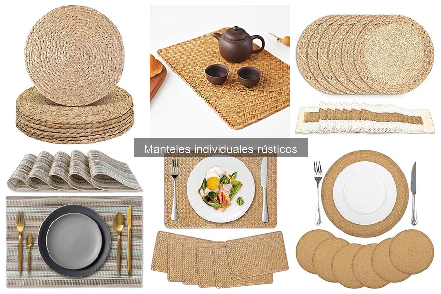 Mejores materiales para manteles individuales rústicos