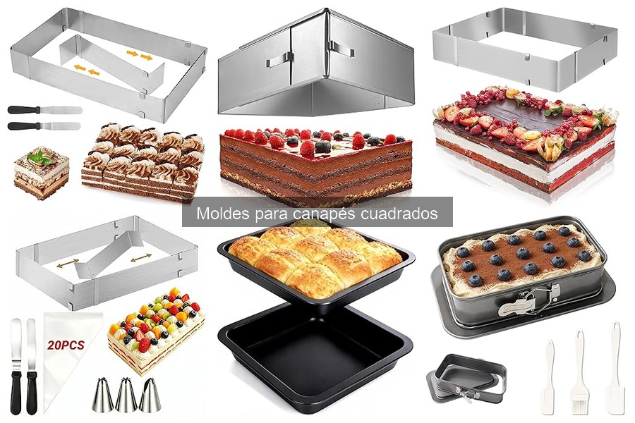 Mejores moldes para canapés cuadrados para principiantes