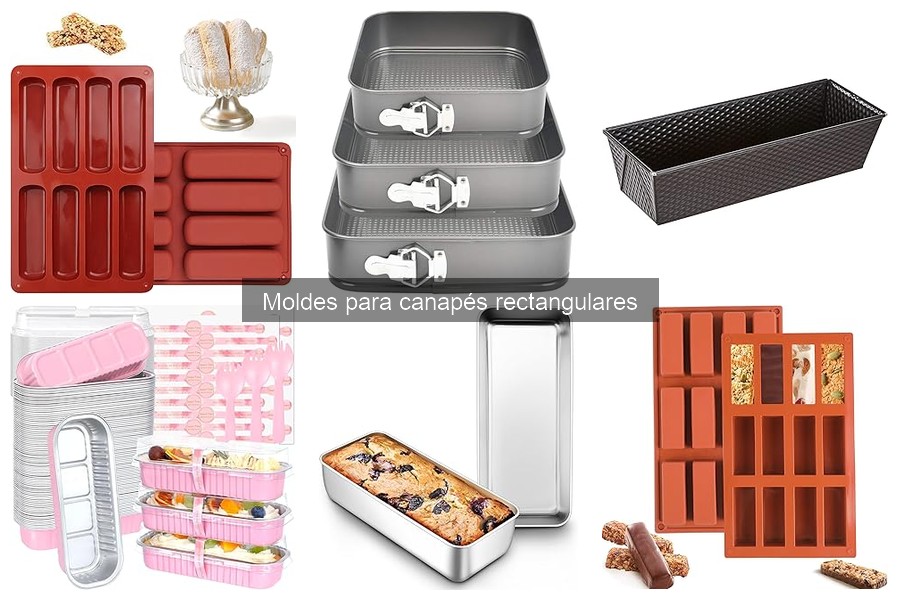 Mejores moldes para canapés rectangulares en Amazon