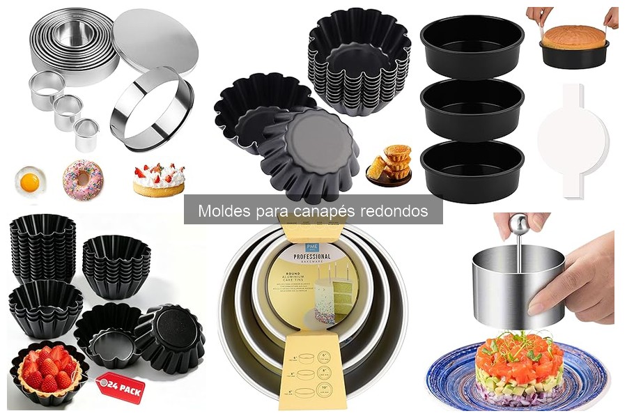 Mejores moldes para canapés redondos para principiantes