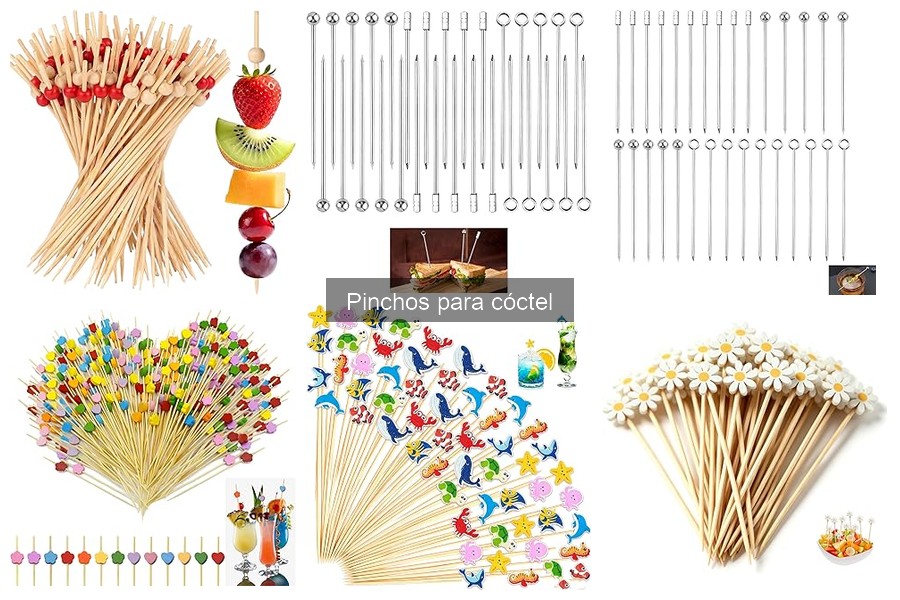 Mejores pinchos de cóctel para fiestas temáticas