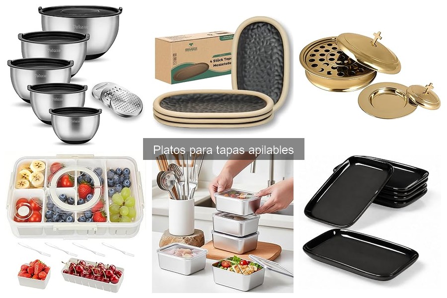 Mejores platos apilables para tapas en 2023