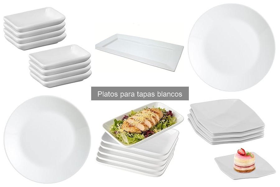 Mejores platos blancos para tapas en eventos y celebraciones