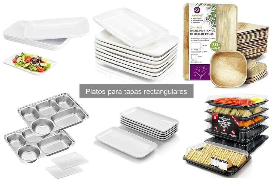 Mejores platos rectangulares para tapas en 2023