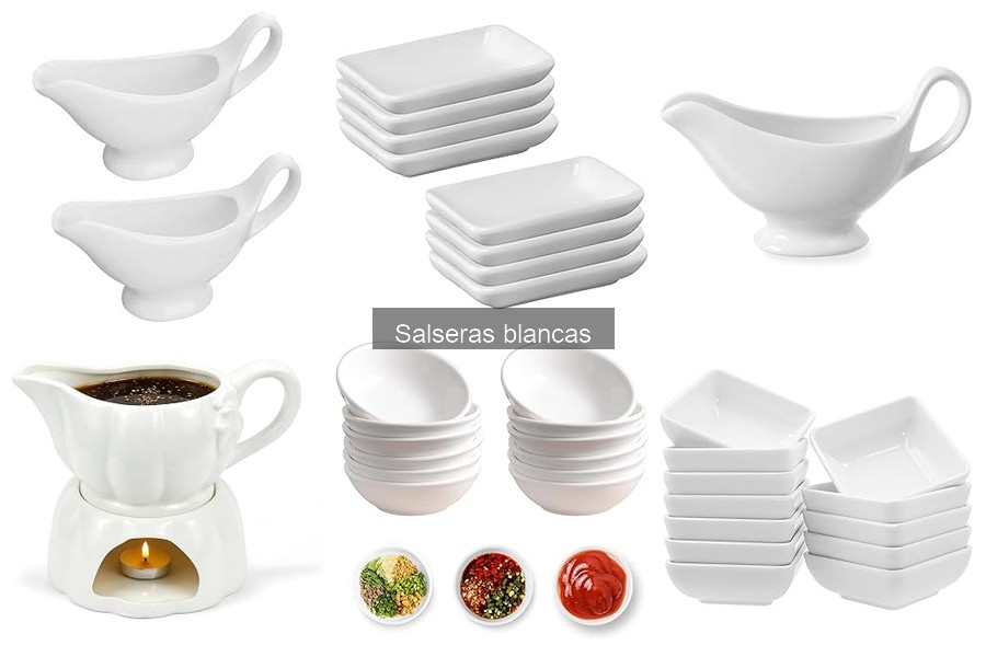 Mejores salseras blancas para eventos y reuniones