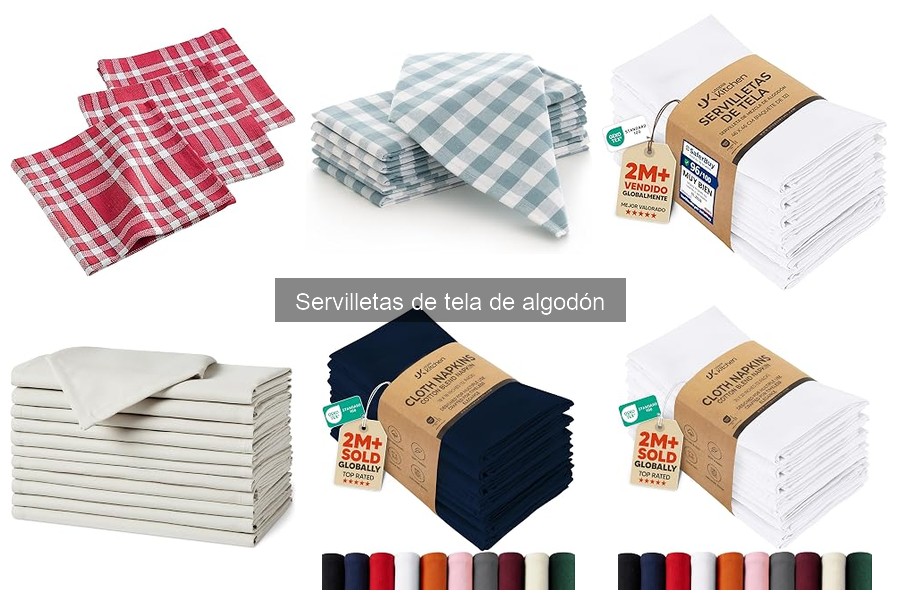 Mejores servilletas de tela de algodón para cenas formales