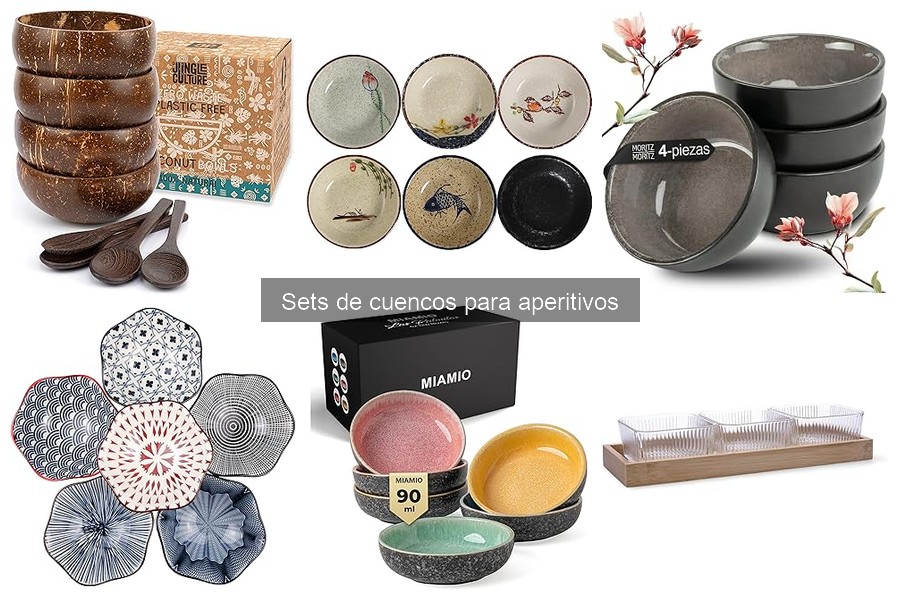 Mejores sets de cuencos para aperitivos en Amazon - Opiniones