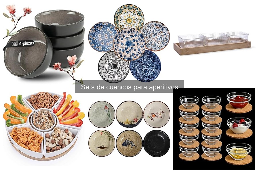 Mejores sets de cuencos para aperitivos en fiestas