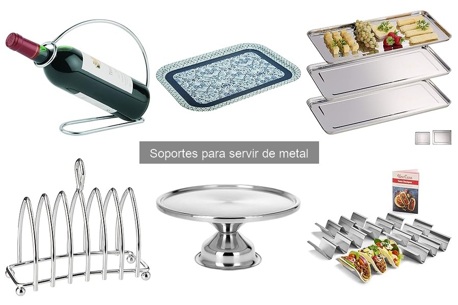 Mejores soportes de metal para aperitivos y postres