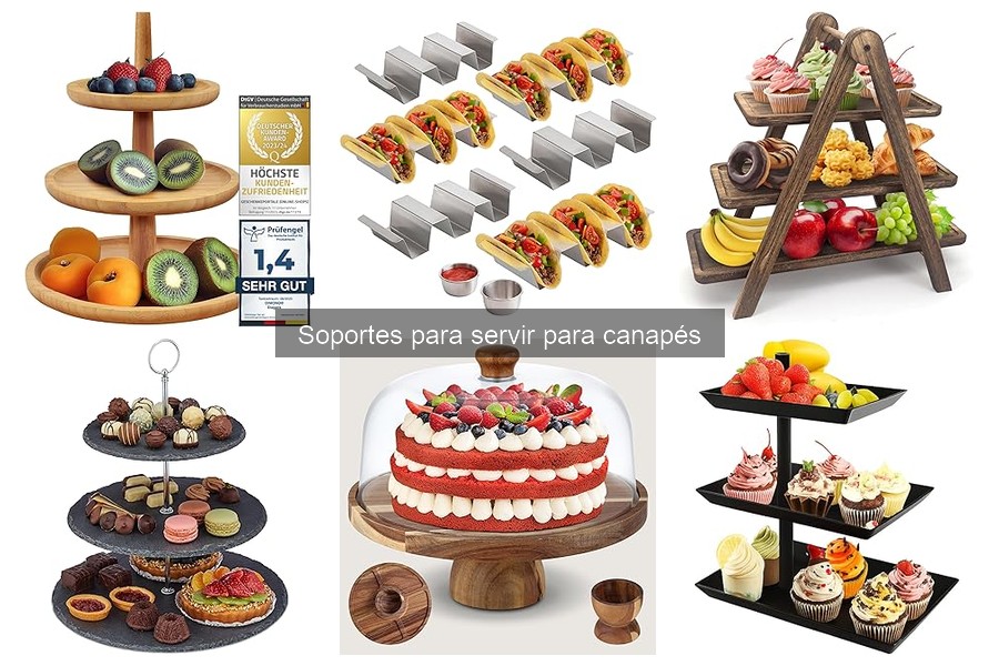 Mejores soportes para canapés en 2023: comparativa y opciones