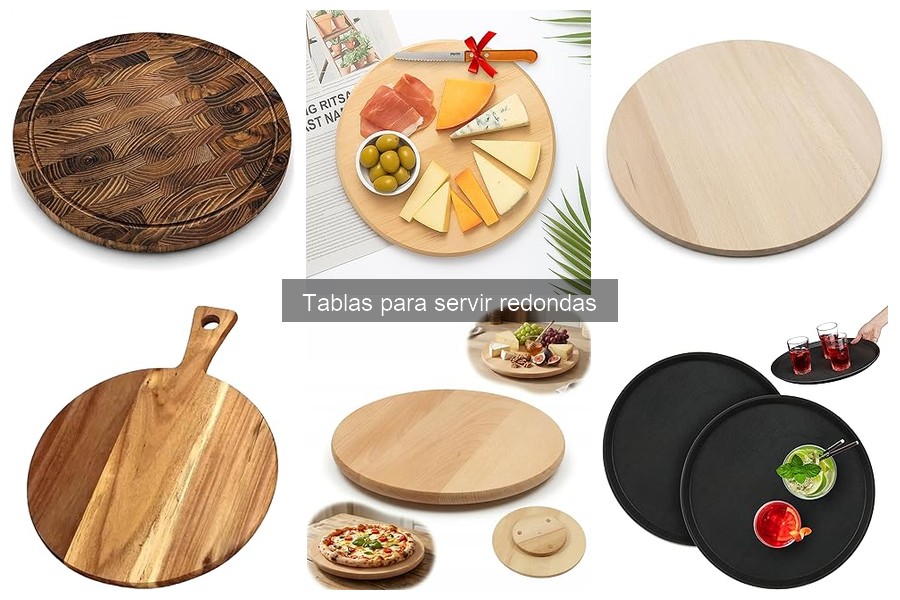 Mejores tablas para servir redondas en fiestas: comparativa