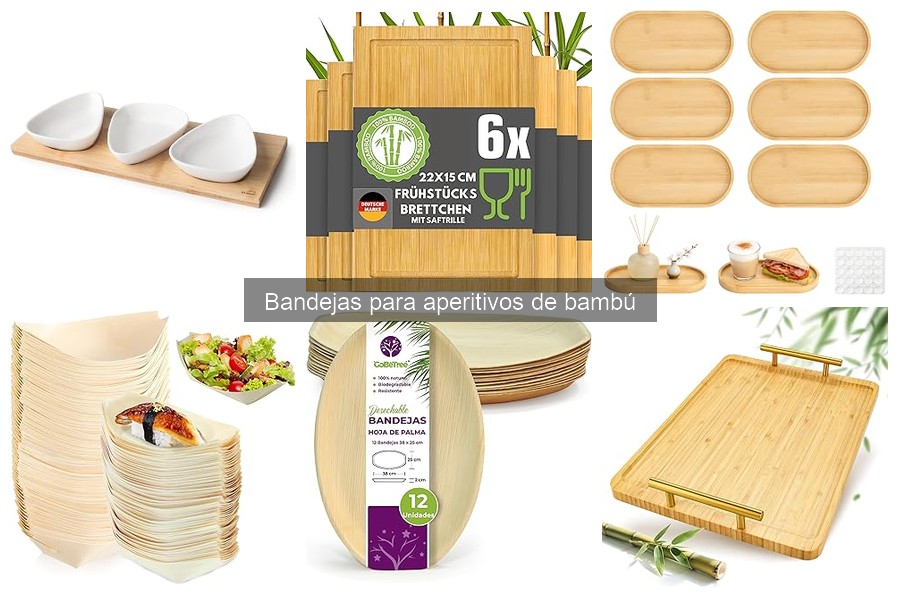 Mejores tiendas en línea para comprar bandejas de aperitivos de bambú