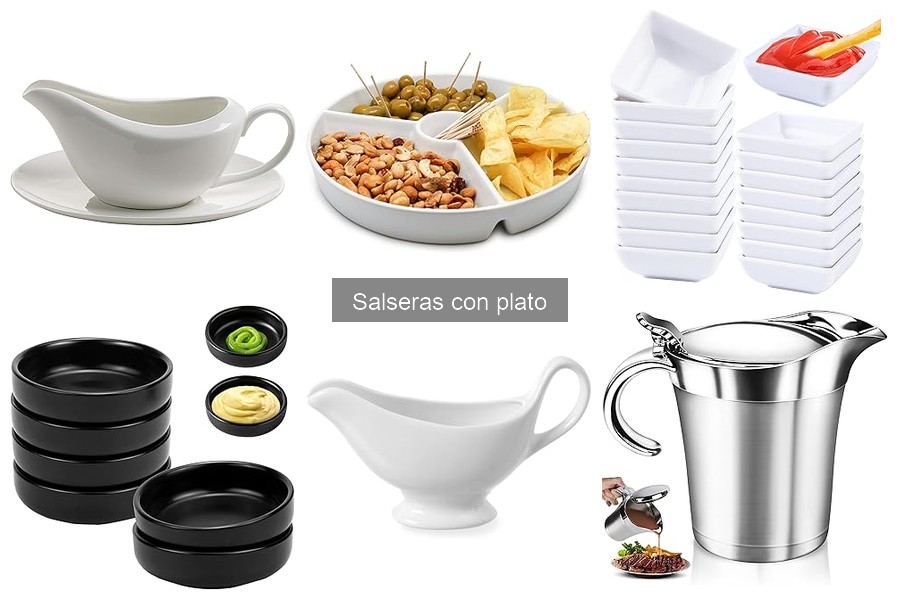 Mejores tiendas para comprar salseras con plato a buen precio