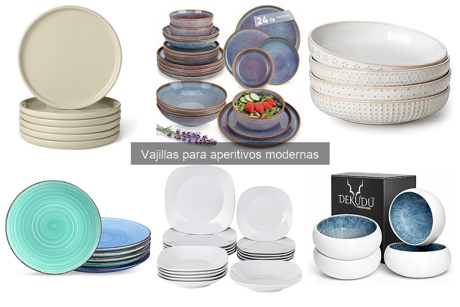 Mejores Vajillas para Aperitivos Elegantes y Funcionales
