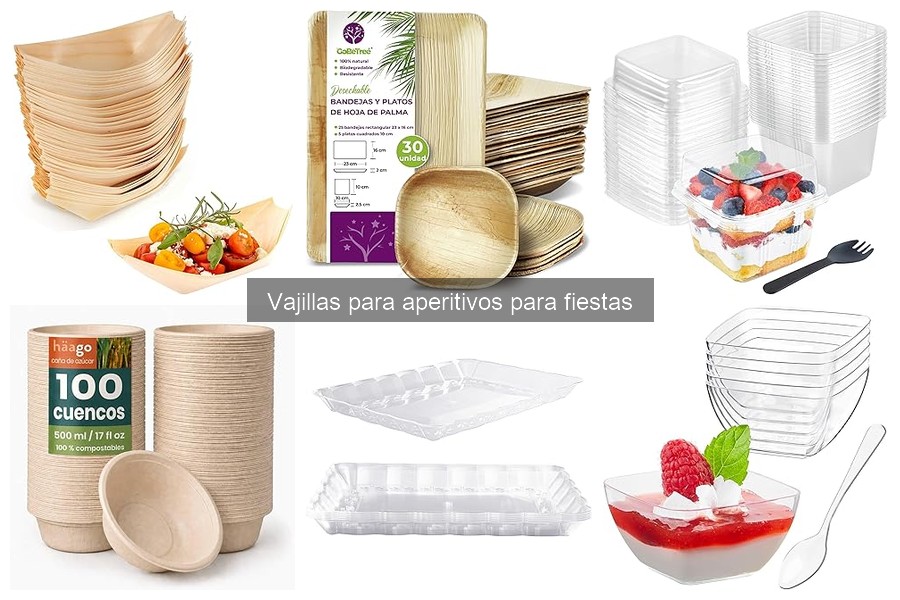 Mejores vajillas para aperitivos temáticos en fiestas