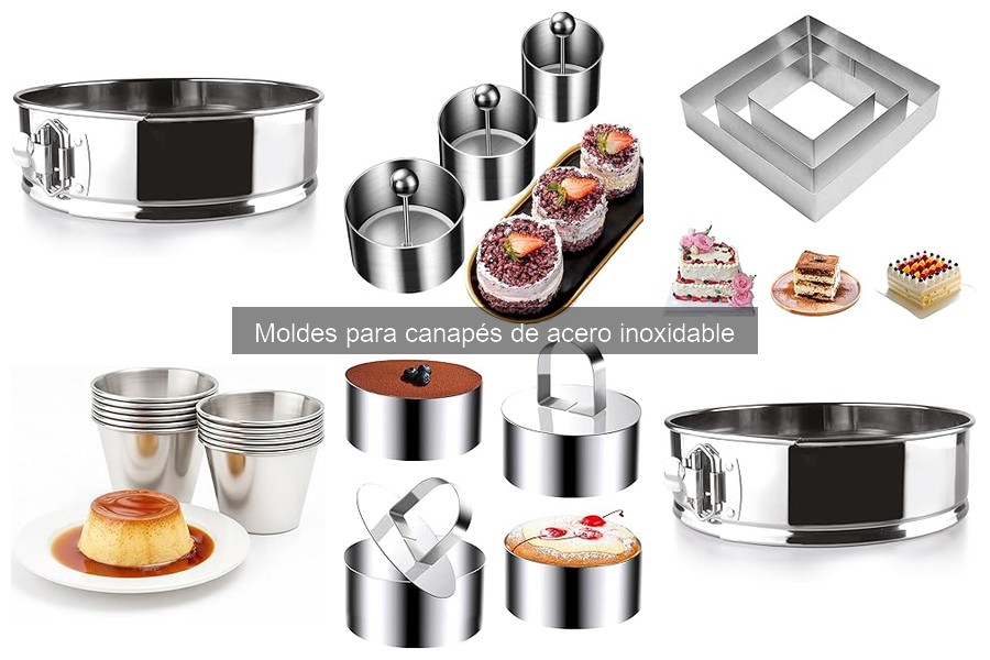 Moldes para canapés: acero inoxidable vs silicona