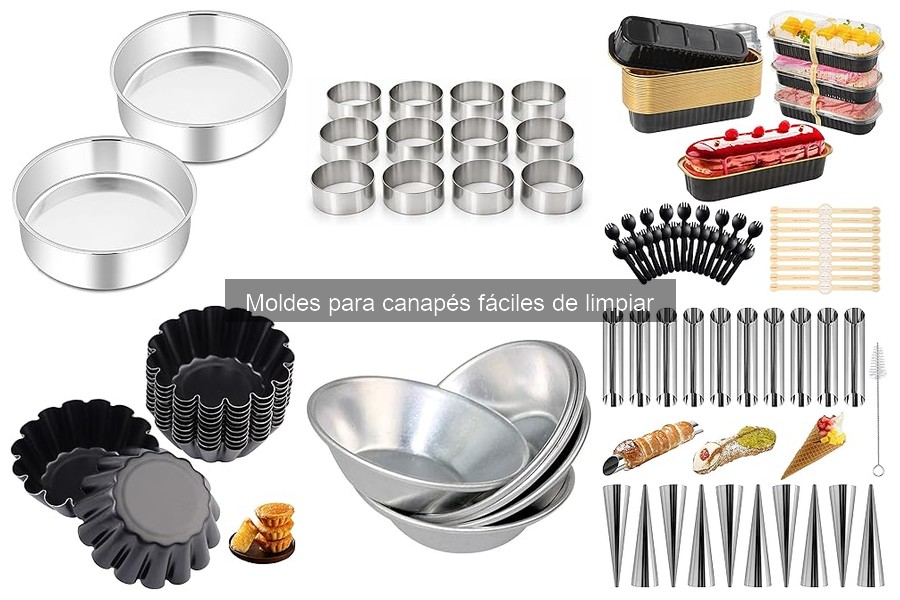 Moldes para canapés fáciles de limpiar: ¿Qué son y características?