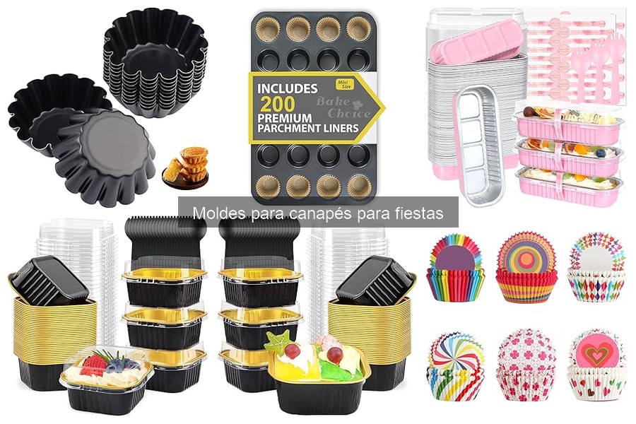 Moldes para Canapés para Dietas Específicas: Sin Gluten y Veganos