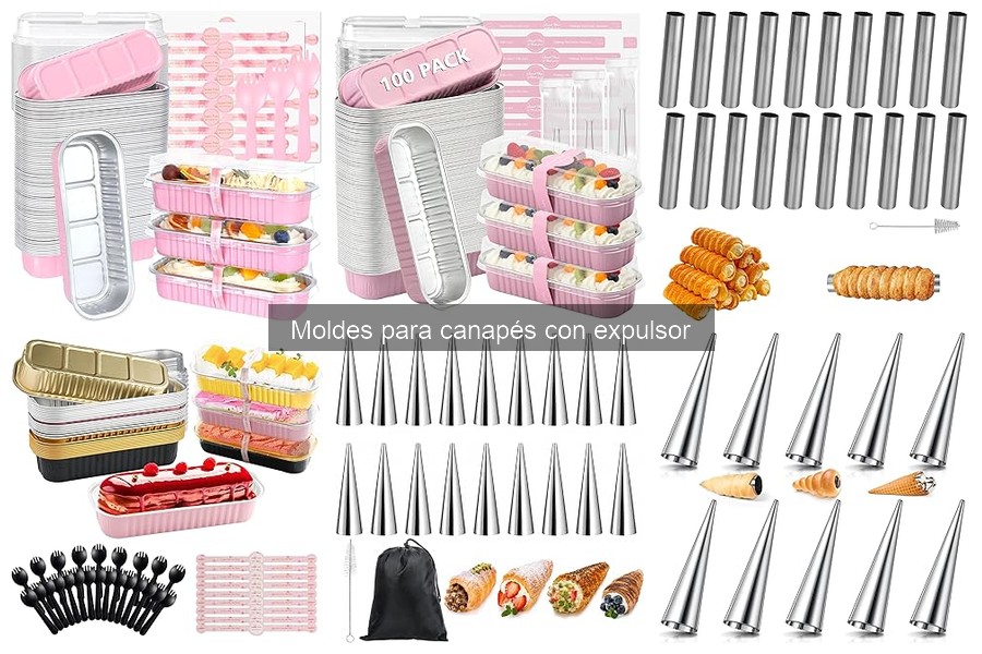 ¿Necesito un molde con expulsor para canapés?