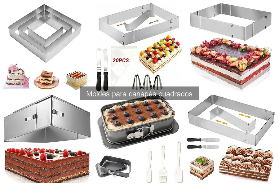 Ofertas en moldes para canapés cuadrados: ¡Descuentos actuales!
