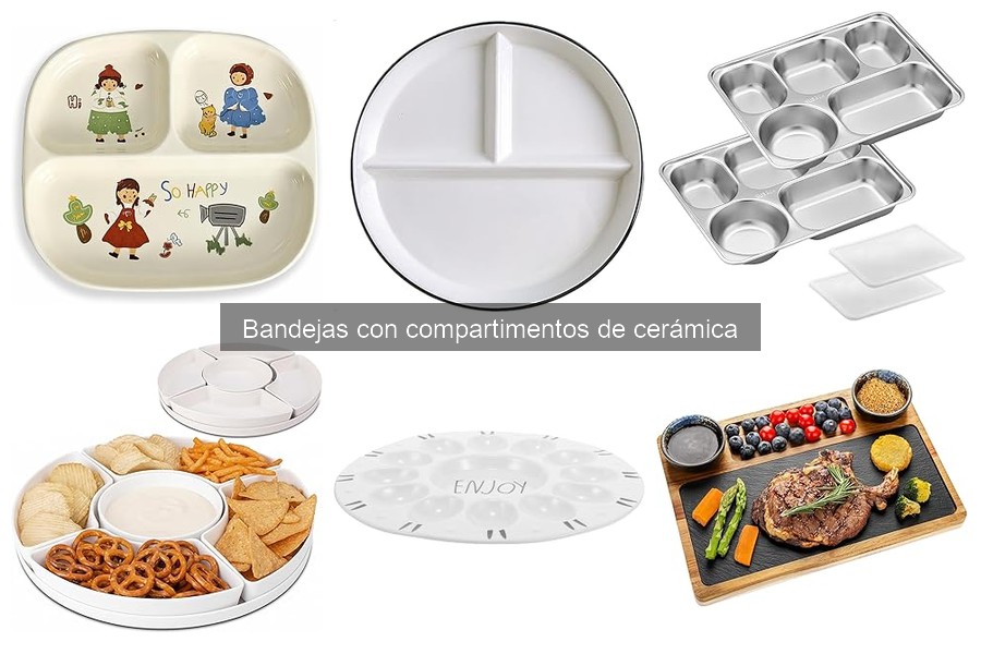 Ofertas y precios de bandejas con compartimentos de cerámica