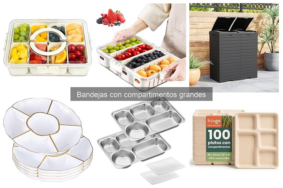 Ofertas y precios de bandejas con compartimentos grandes