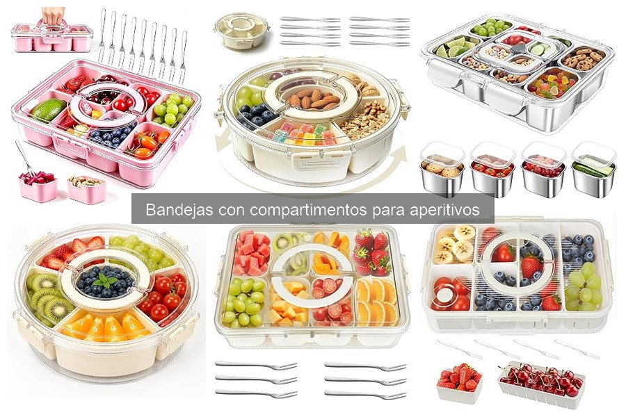 Ofertas y precios de bandejas con compartimentos para aperitivos