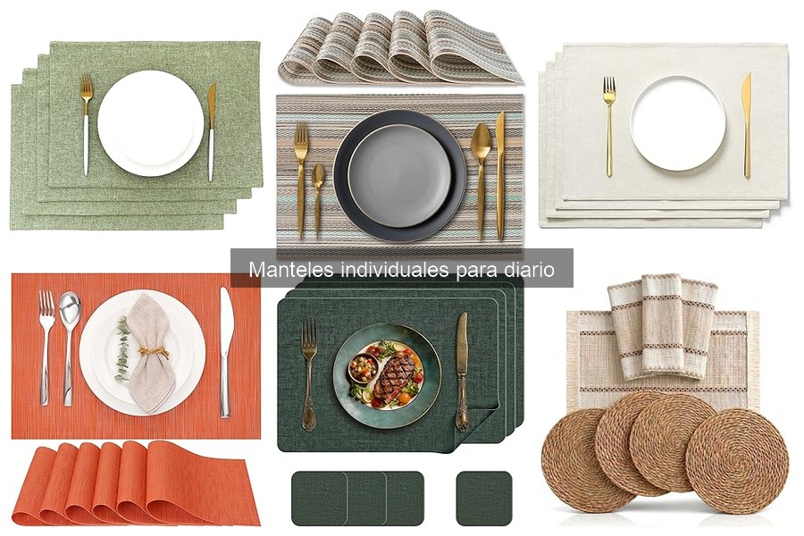 Ofertas y precios de manteles individuales para diario
