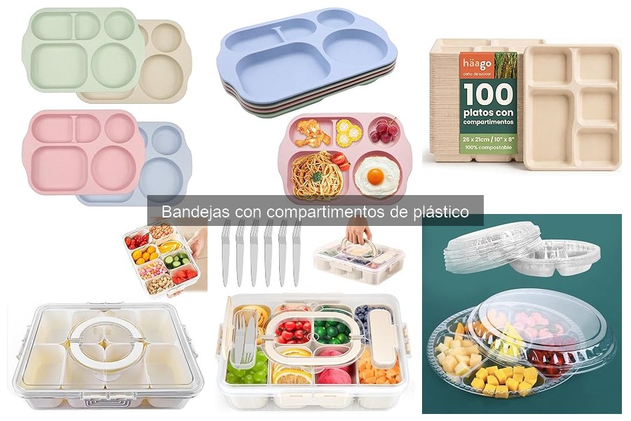 Opiniones de bandejas con compartimentos de plástico
