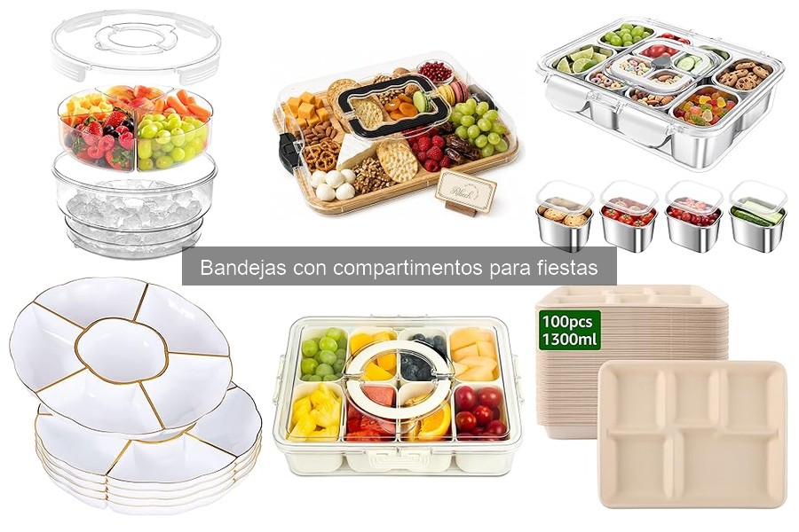 Opiniones sobre bandejas con compartimentos para fiestas