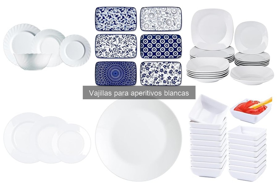 Opiniones sobre las mejores vajillas blancas para aperitivos