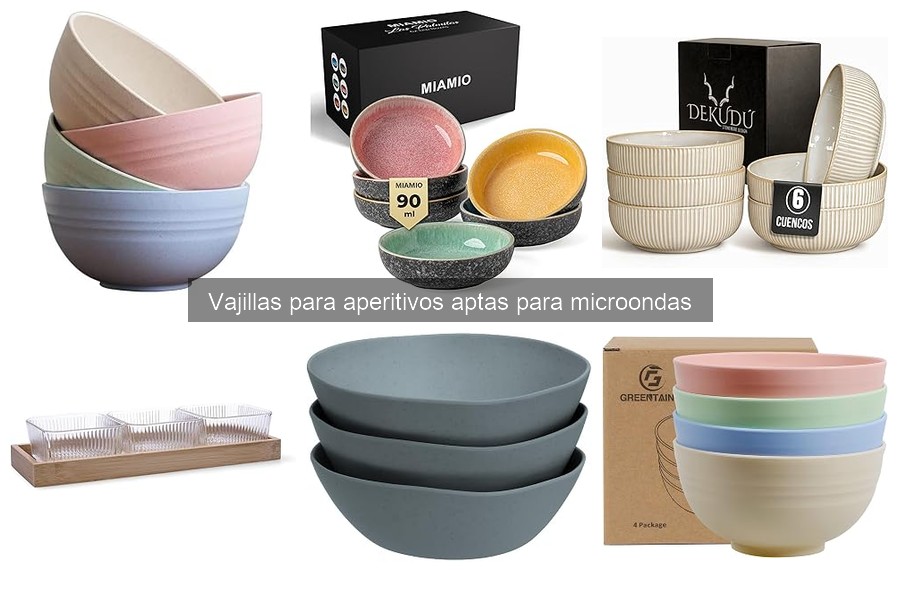 Opiniones sobre vajillas para aperitivos en microondas