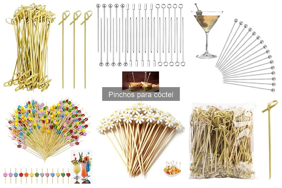 Pinchos para cóctel saludables para diabéticos