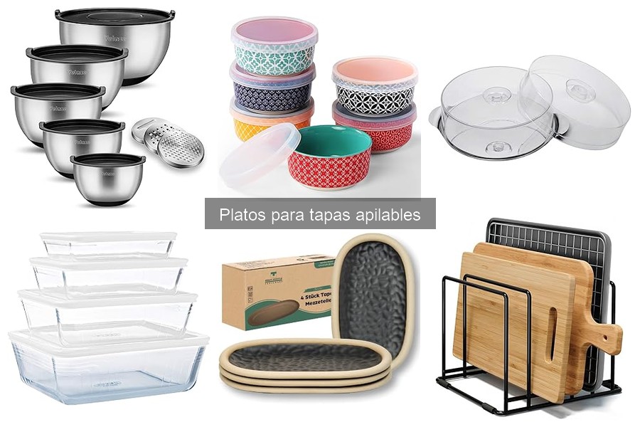 Platos apilables para tapas: tendencias y estilos modernos
