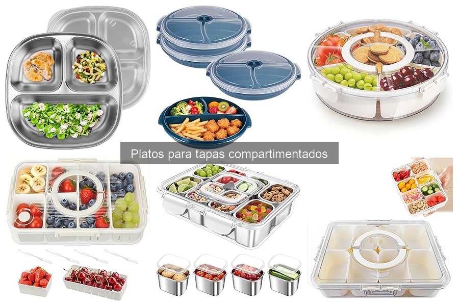 Platos compartimentados favoritos para chefs profesionales