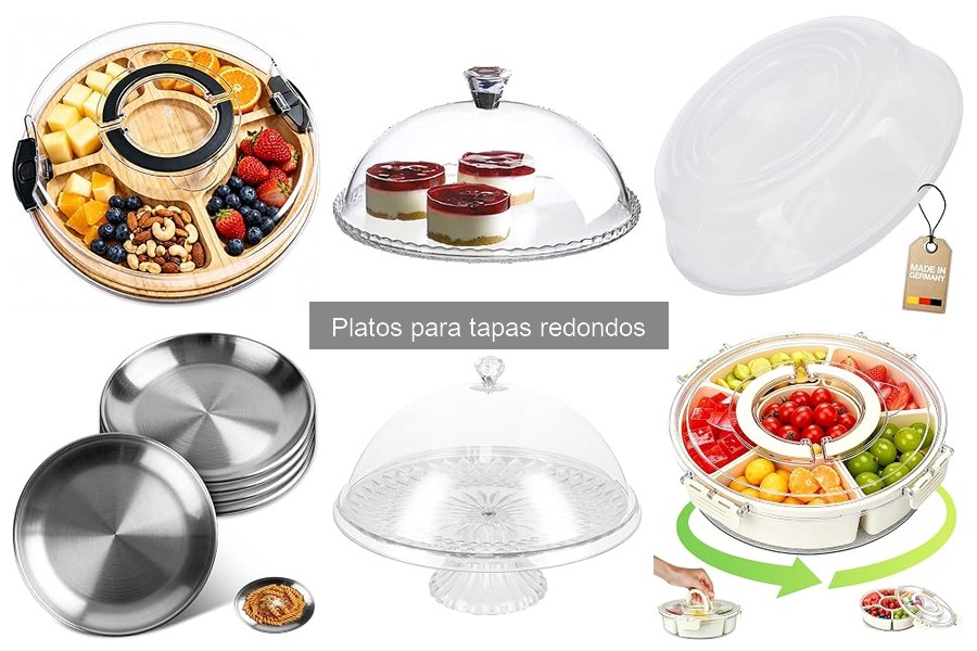 Platos para tapas redondos de diseño exclusivo y funcionalidad