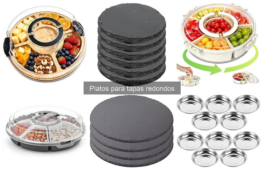 Platos redondos para tapas: mejores opciones de materiales