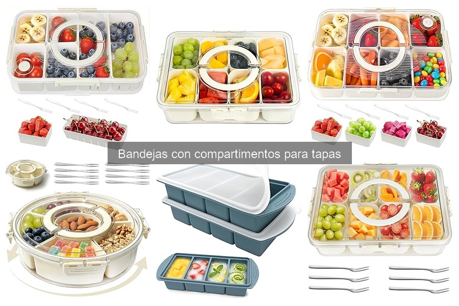 Precios de bandejas con compartimentos para tapas 2023