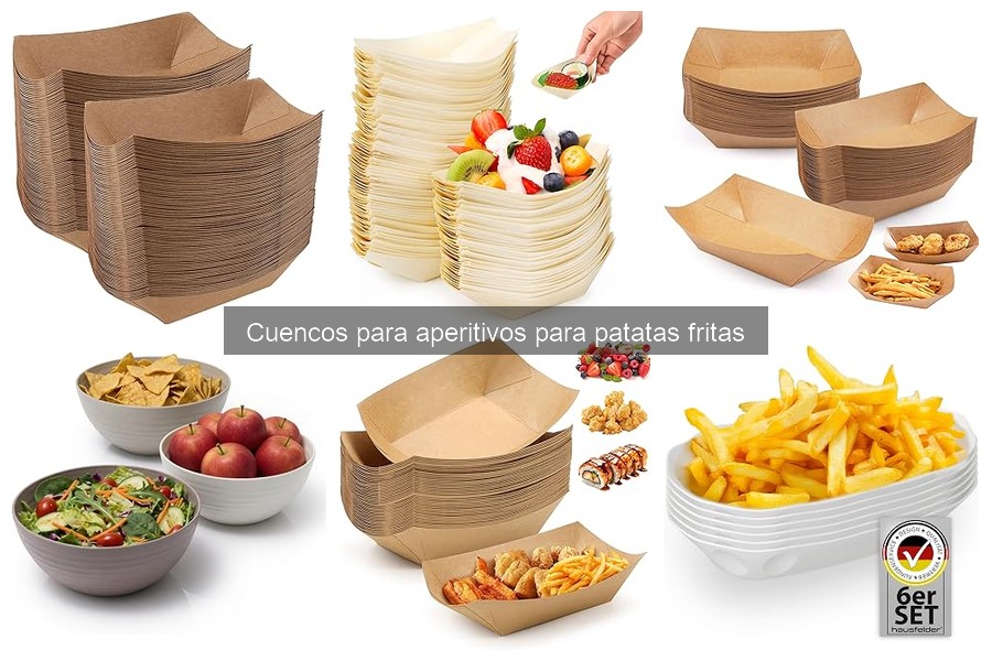 Precios de cuencos para aperitivos de patatas fritas