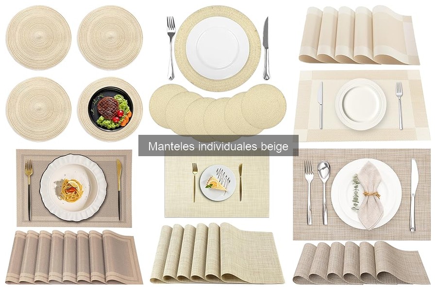 Preguntas Frecuentes sobre Manteles Individuales Beige