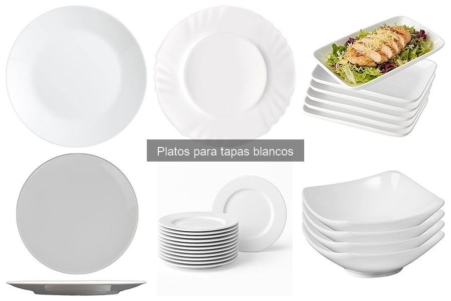 Preguntas frecuentes sobre platos para tapas blancos
