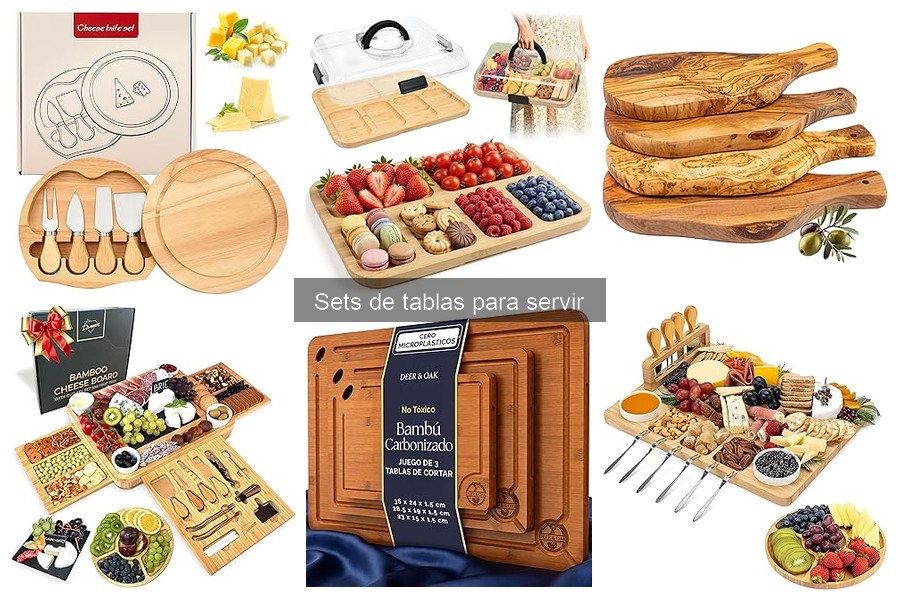 Presenta Aperitivos Creativamente con Sets de Tablas