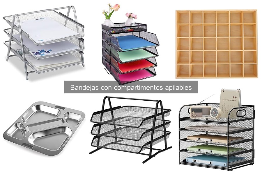 Presentación de aperitivos con bandejas apilables