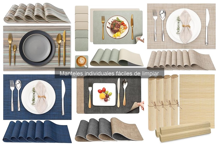 Problemas comunes con manteles individuales y soluciones efectivas