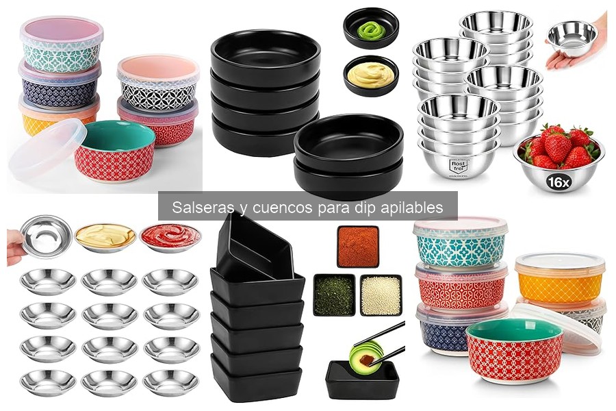 Problemas comunes con salseras y cuencos para dip apilables