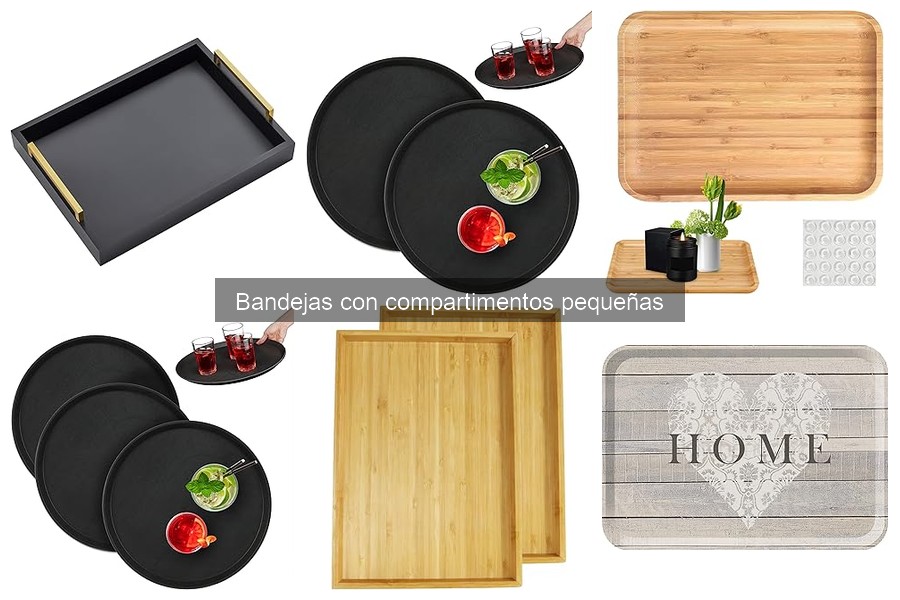¿Qué son las bandejas con compartimentos pequeñas?