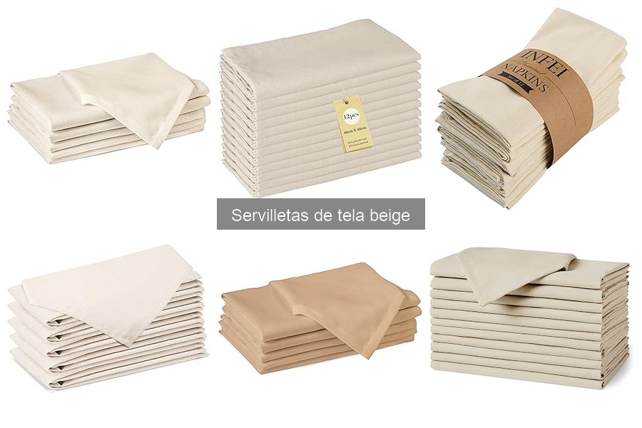 ¿Qué son las servilletas de tela beige? Guía informativa