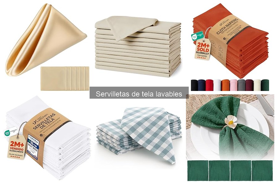 ¿Qué son las servilletas de tela lavables? Características y usos