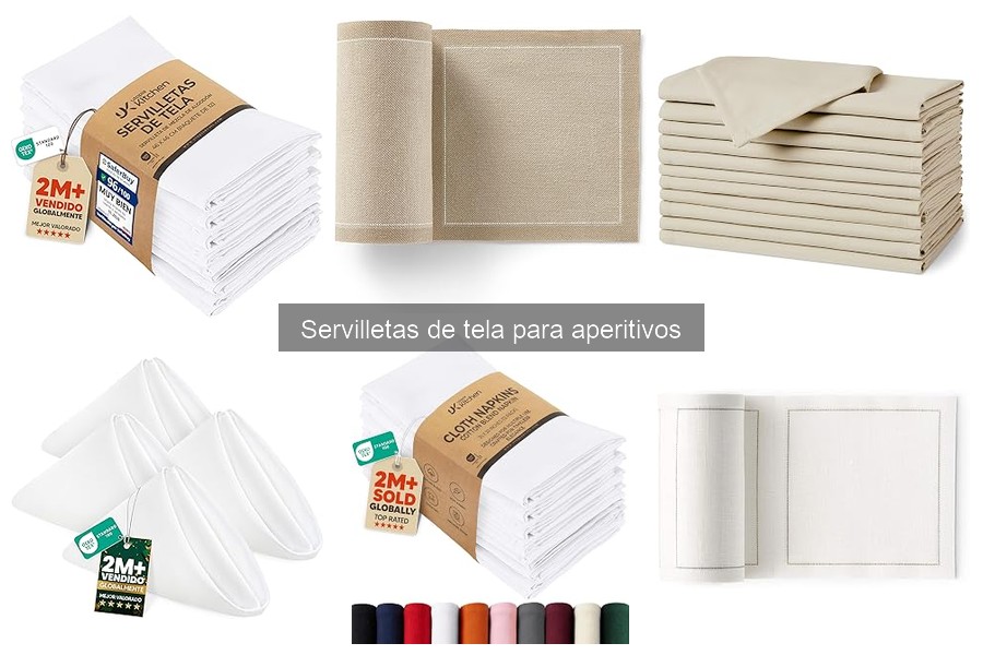 ¿Qué son las servilletas de tela para aperitivos?