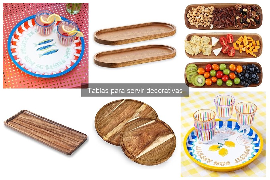 ¿Qué son las tablas para servir decorativas? Descubre su uso